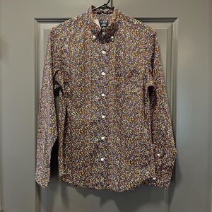 J.Crew Men's floral button-up Size S NWT